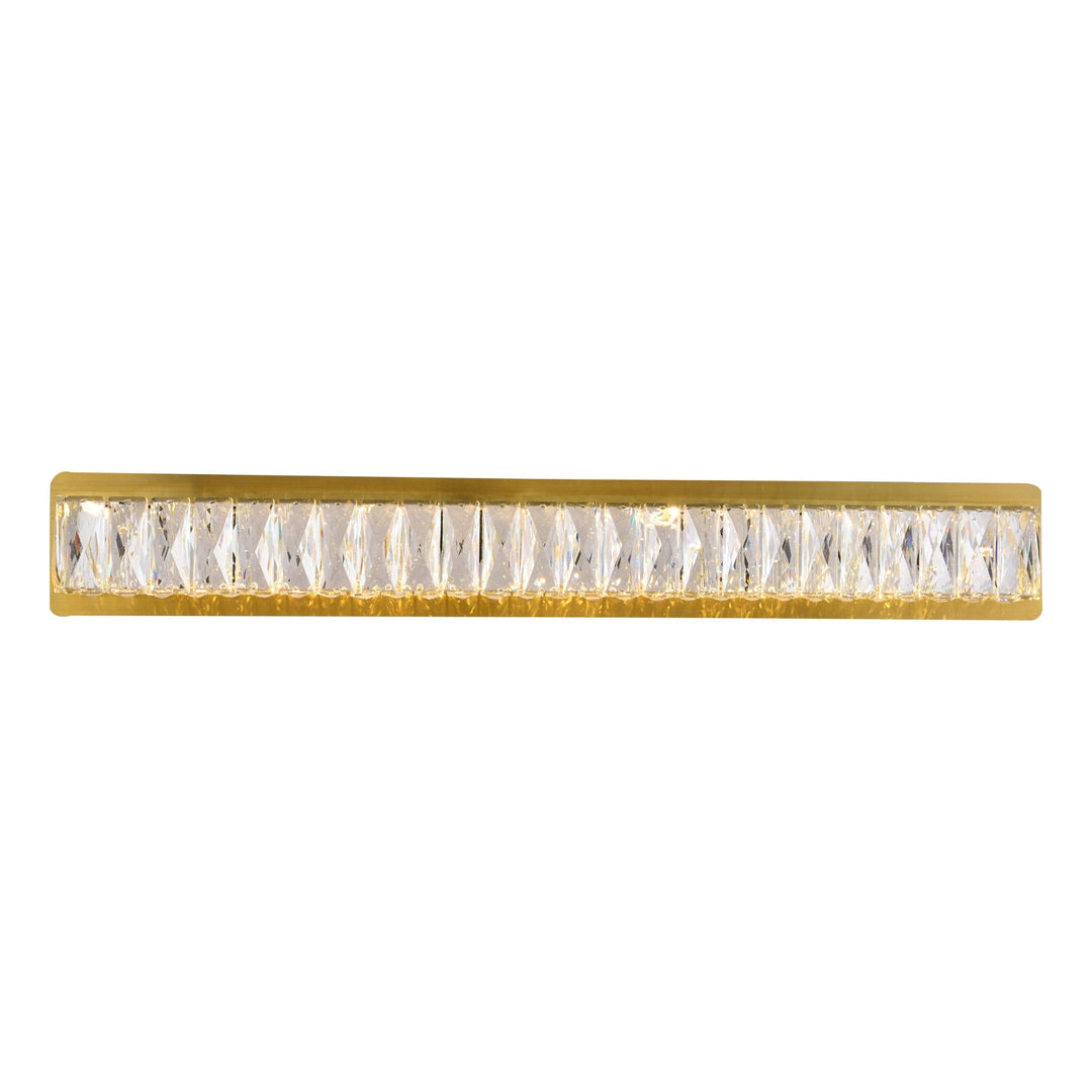 Monroe Crystal Wall Sconce in Gold by Elegant