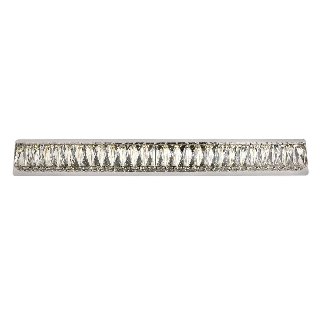 Monroe Crystal Wall Sconce in Chrome by Elegant