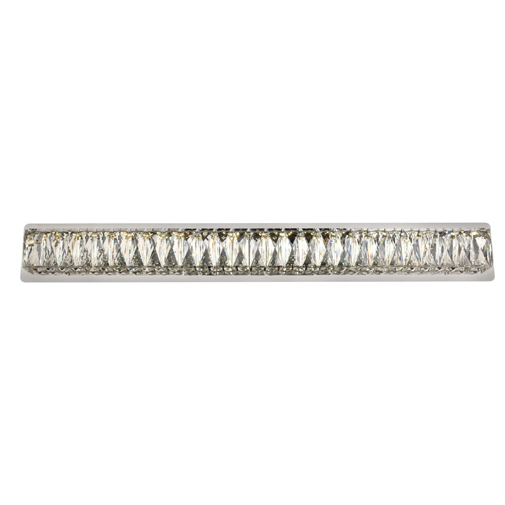 Monroe Crystal Wall Sconce in Chrome by Elegant