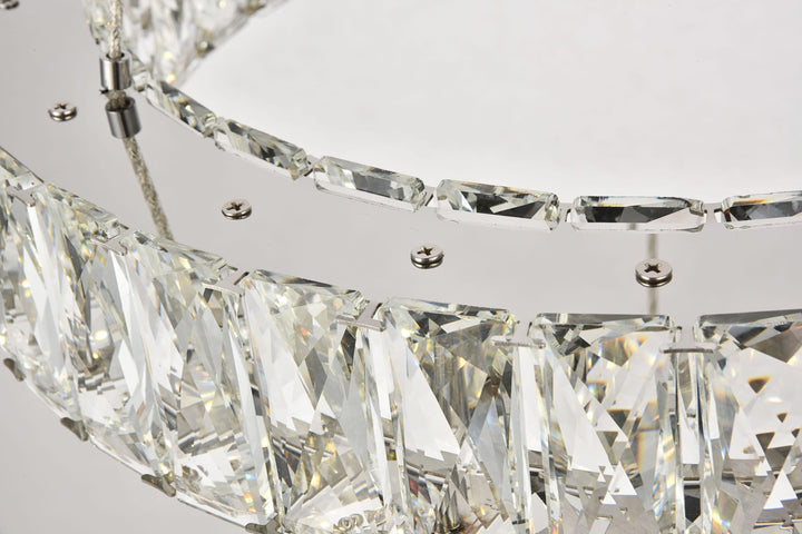 Monroe Crystal Pendant by Elegant - view 11