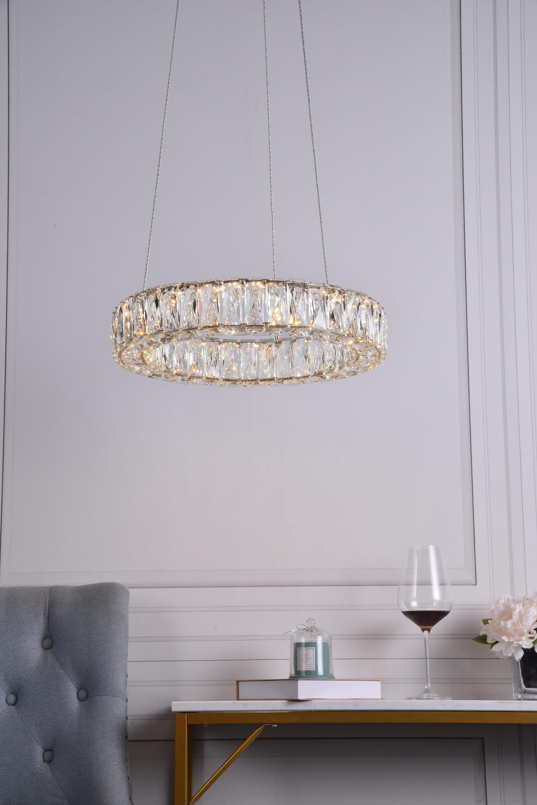 Monroe Crystal Pendant by Elegant - view 26
