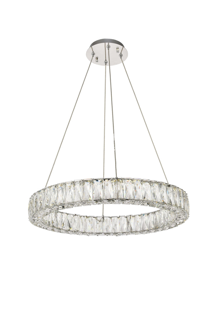 Monroe Crystal Chandelier (3503) by Elegant - view 3