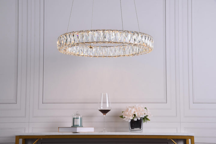 Monroe Crystal Chandelier (3503) by Elegant - view 14