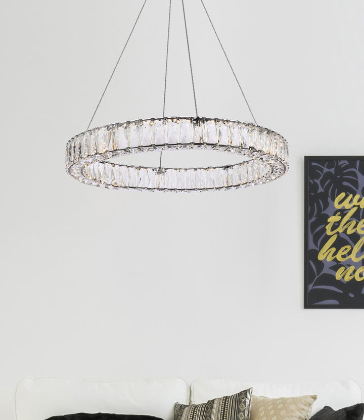 Monroe Crystal Pendant by Elegant - view 62