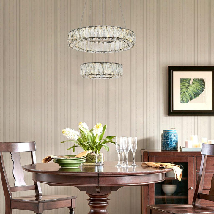 Monroe Crystal Pendant by Elegant - view 32
