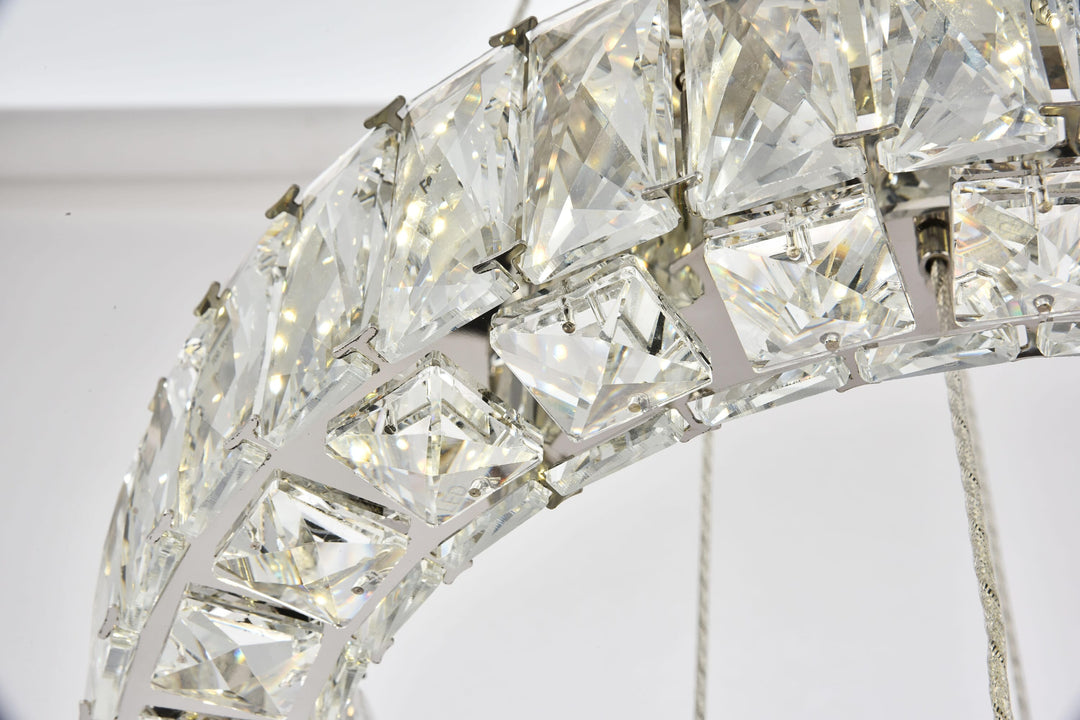 Monroe Crystal Pendant by Elegant - view 18