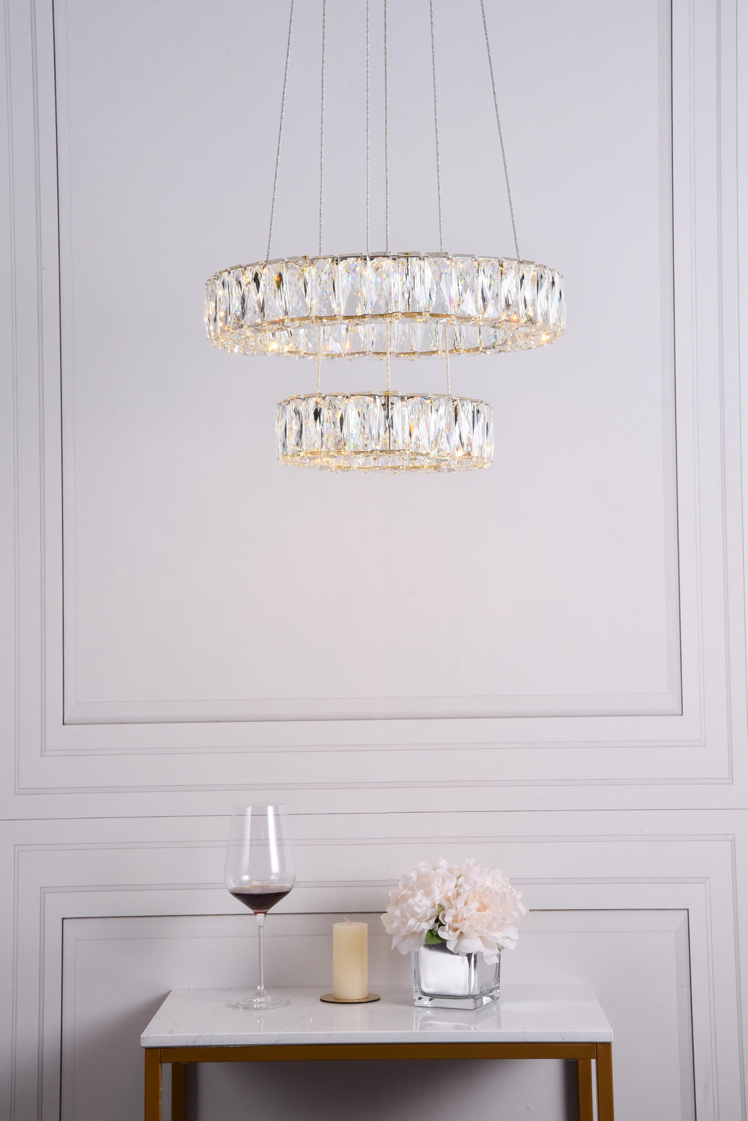 Monroe Crystal Pendant by Elegant - view 20