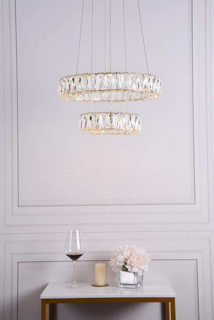 Monroe Crystal Pendant by Elegant - view 20