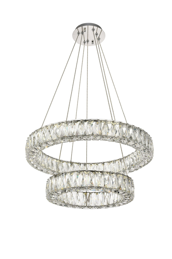 Monroe Crystal Chandelier (3503) by Elegant - view 9