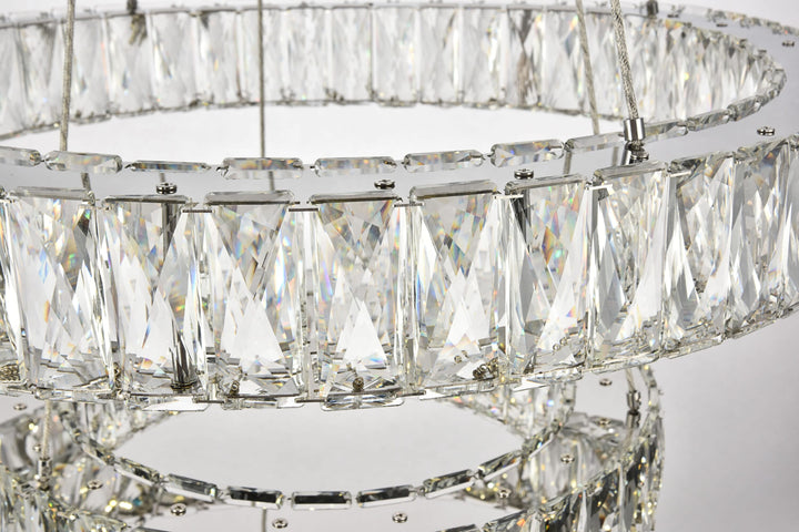 Monroe Crystal Chandelier (3503) by Elegant - view 10