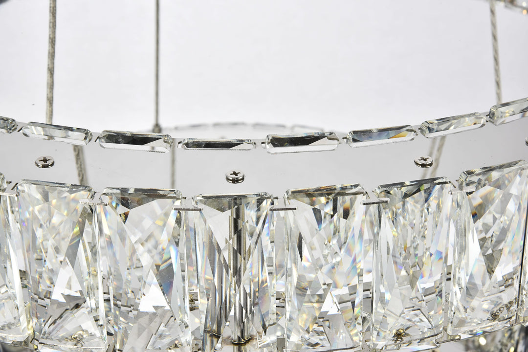 Monroe Crystal Chandelier (3503) by Elegant - view 11