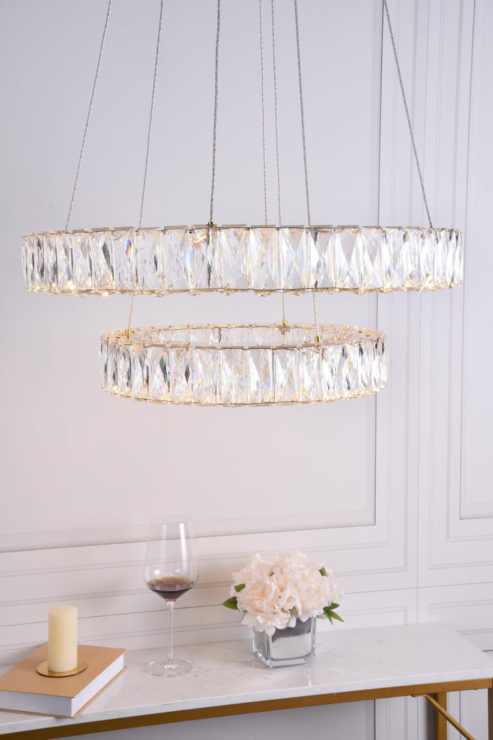 Monroe Crystal Pendant by Elegant - view 44
