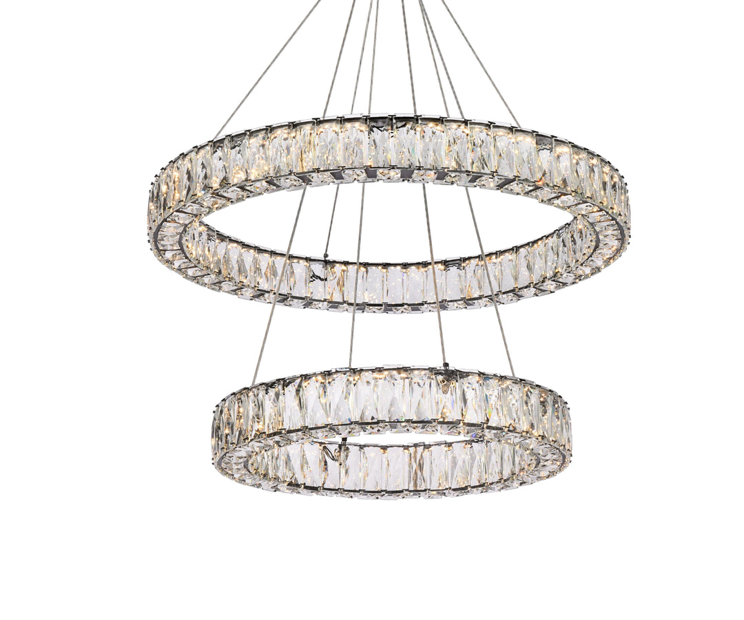 Monroe Crystal Chandelier (3503) by Elegant - view 33