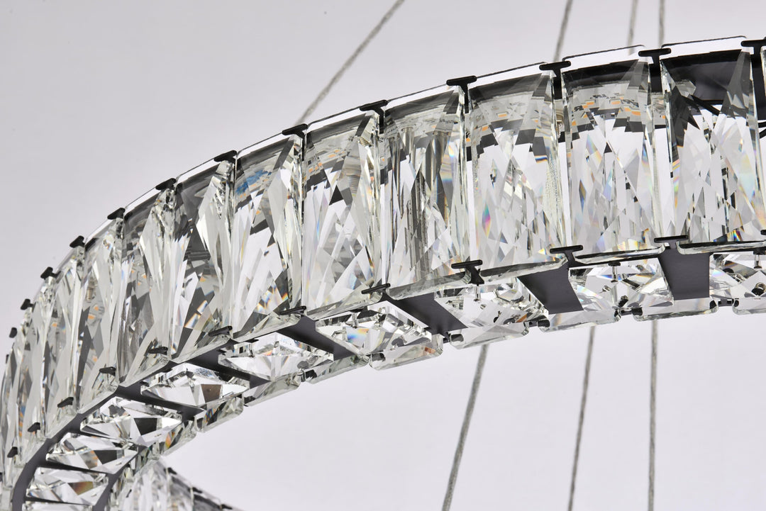 Monroe Crystal Chandelier (3503) by Elegant - view 35