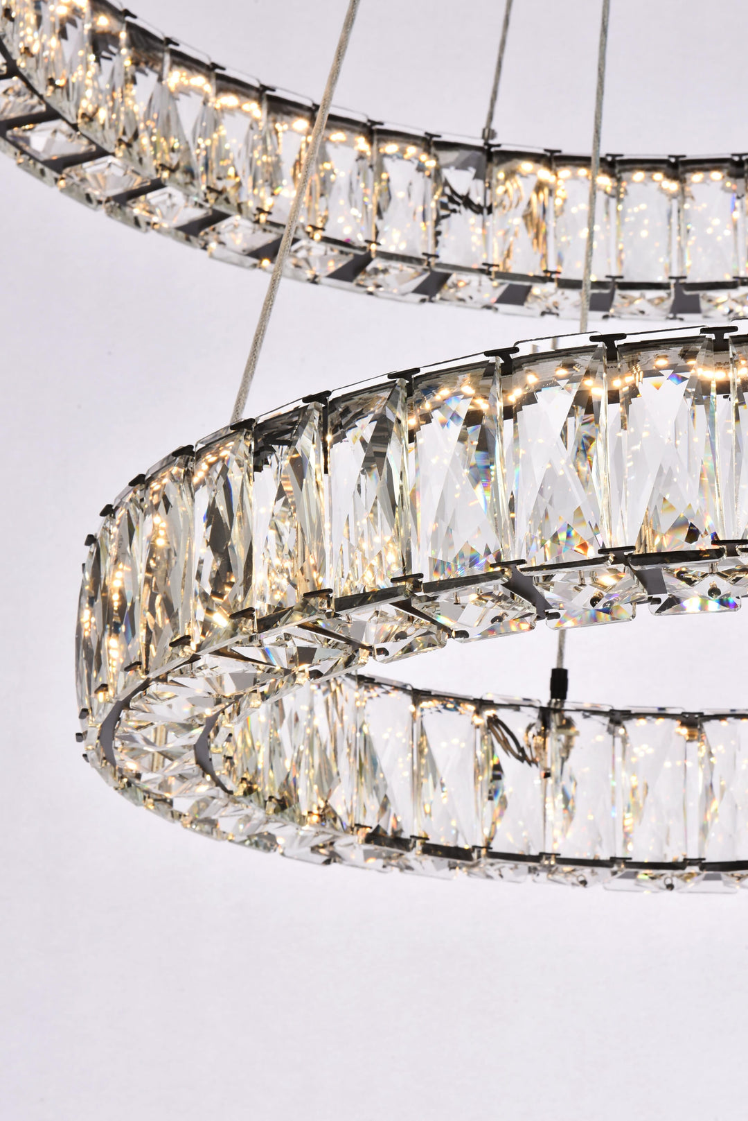 Monroe Crystal Chandelier (3503) by Elegant - view 36