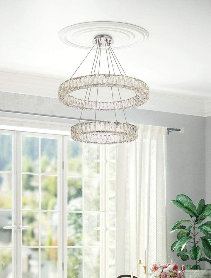 Monroe Crystal Chandelier (3503) by Elegant - view 38