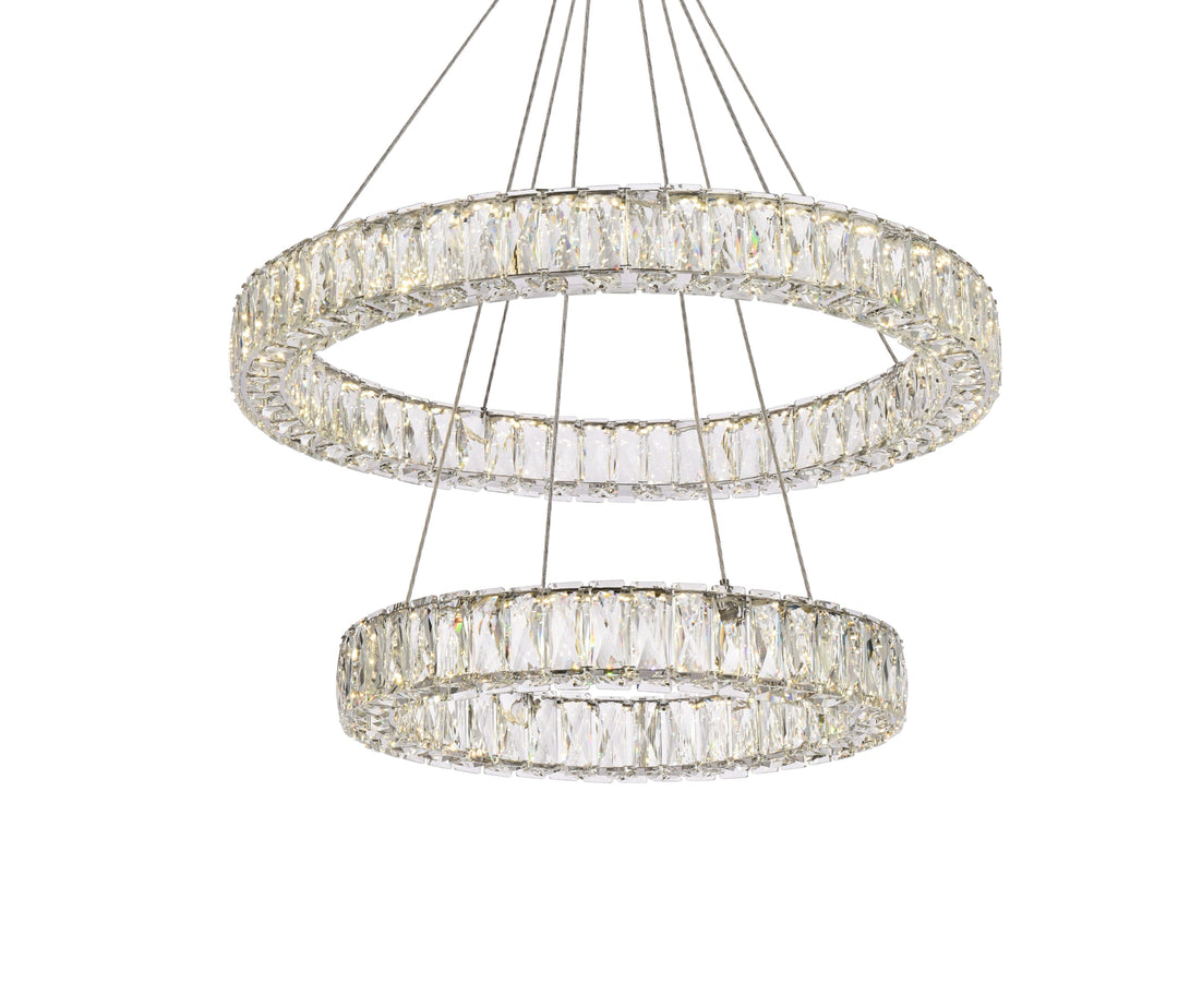 Monroe Crystal Chandelier (3503) by Elegant - view 39