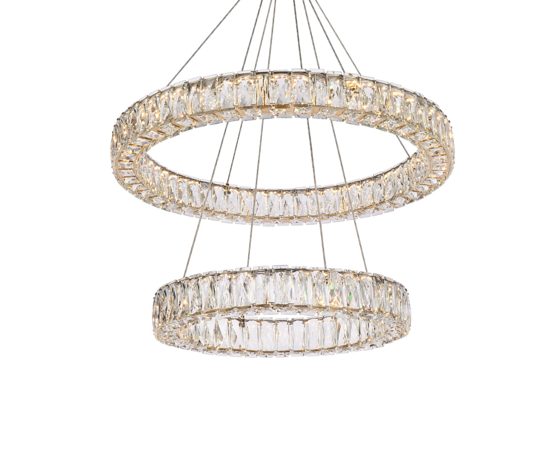 Monroe Crystal Chandelier (3503) by Elegant - view 45