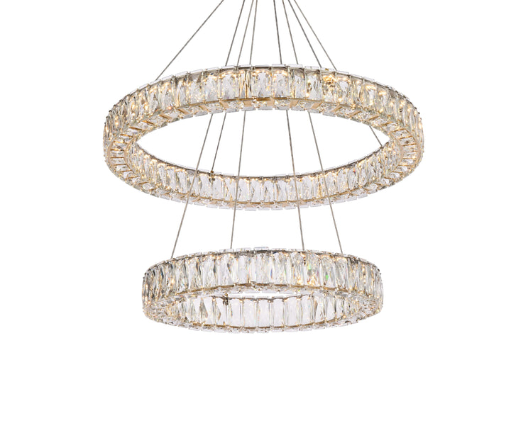 Monroe Crystal Chandelier (3503) by Elegant - view 45