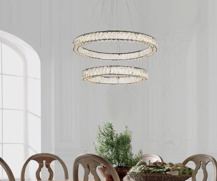 Monroe Crystal Chandelier (3503) by Elegant - view 74
