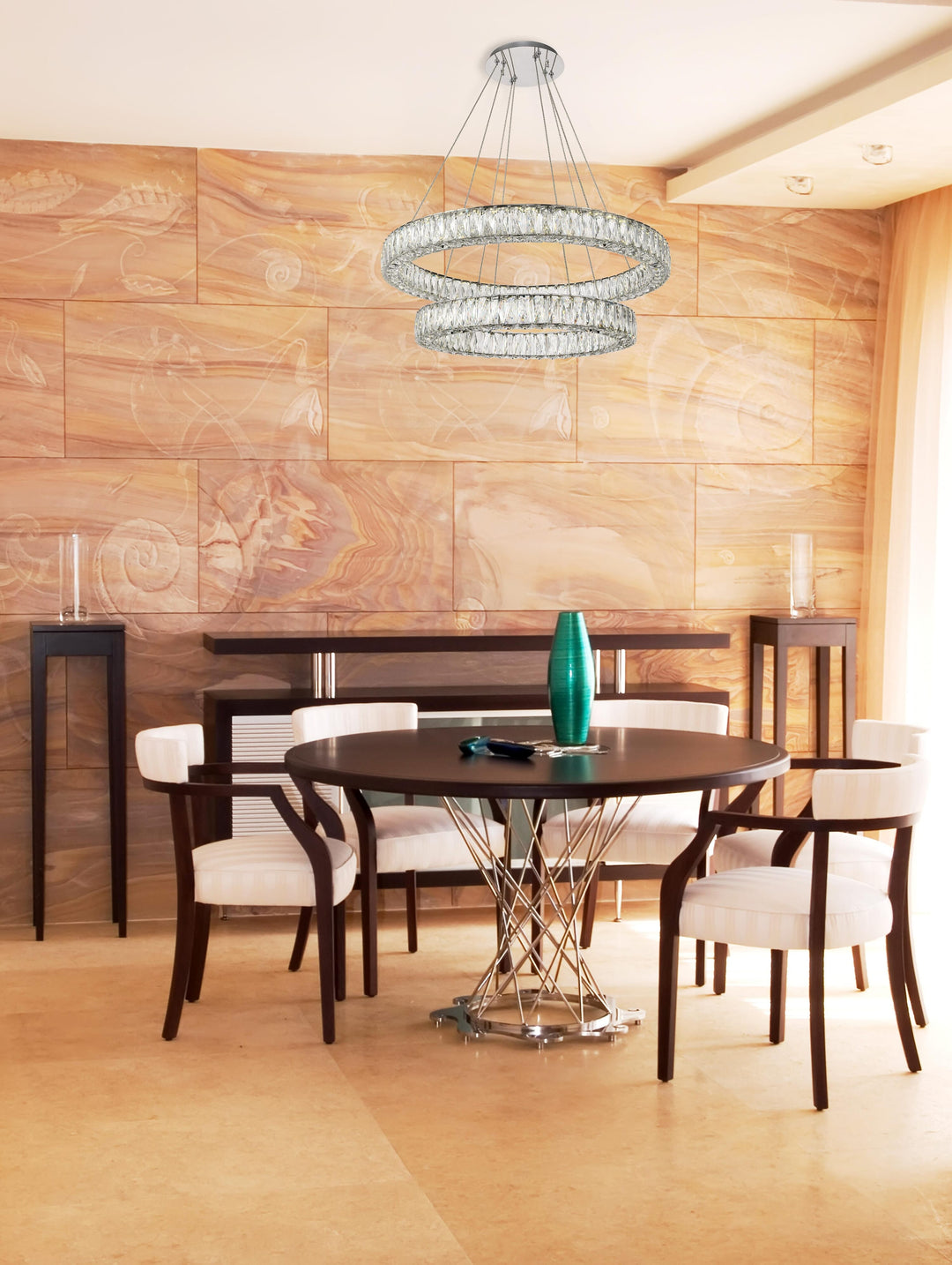 Monroe Crystal Chandelier (3503) by Elegant - view 56