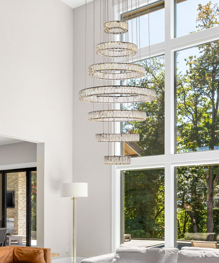 Monroe Crystal Chandelier (3503) by Elegant - view 86