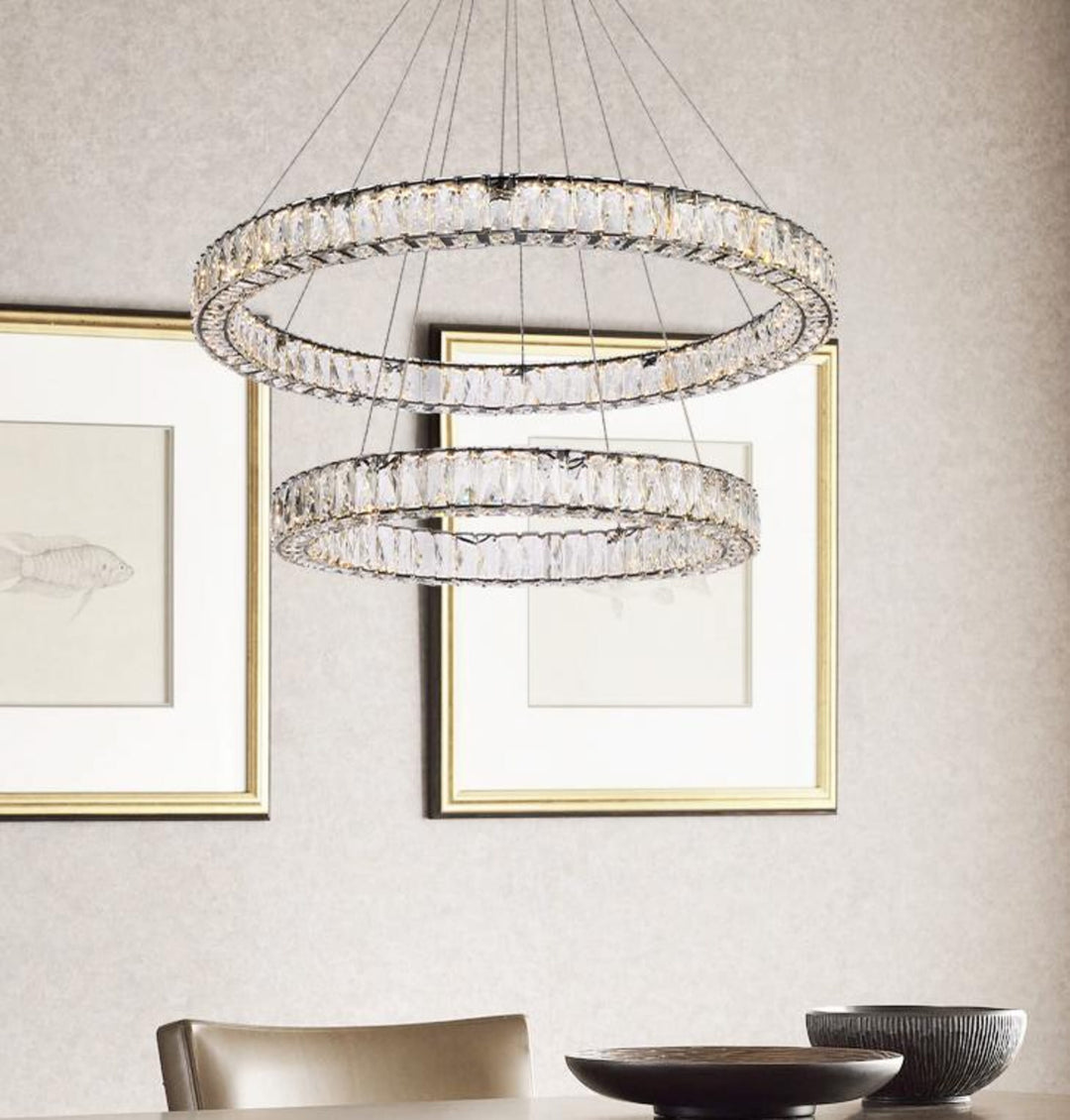 Monroe Crystal Chandelier (3503) by Elegant - view 110