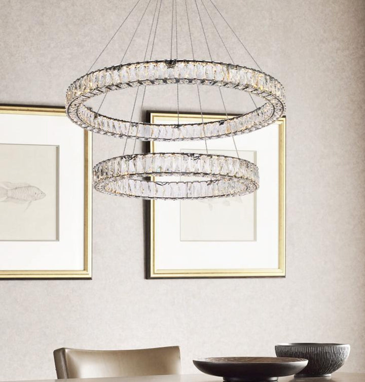 Monroe Crystal Chandelier (3503) by Elegant - view 110