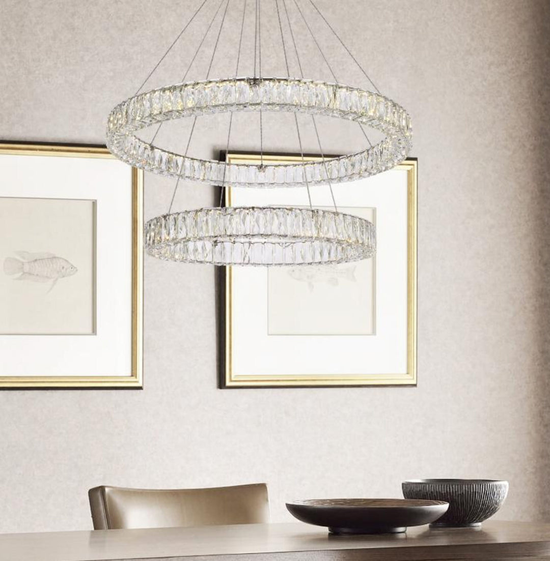 Monroe Crystal Chandelier (3503) by Elegant - view 116