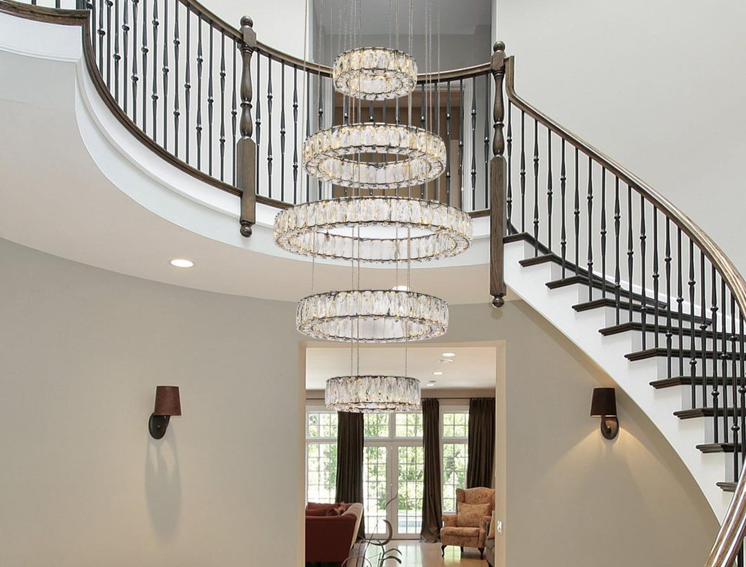 Monroe Crystal Chandelier (3503) by Elegant - view 20