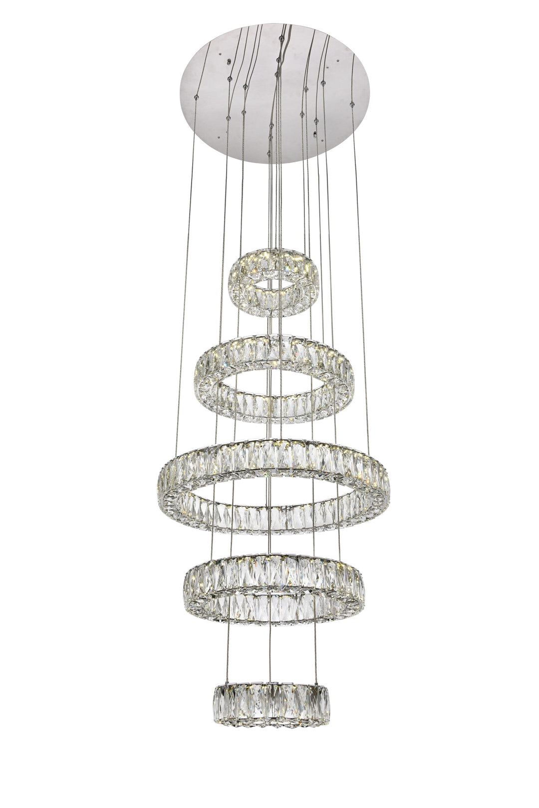 Monroe Crystal Chandelier (3503) by Elegant - view 27