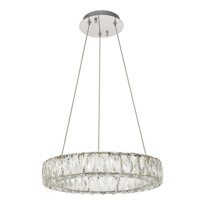 Monroe Crystal Pendant in Chrome by Elegant