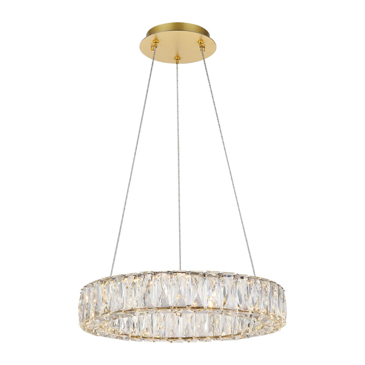 Monroe Crystal Pendant in Gold by Elegant