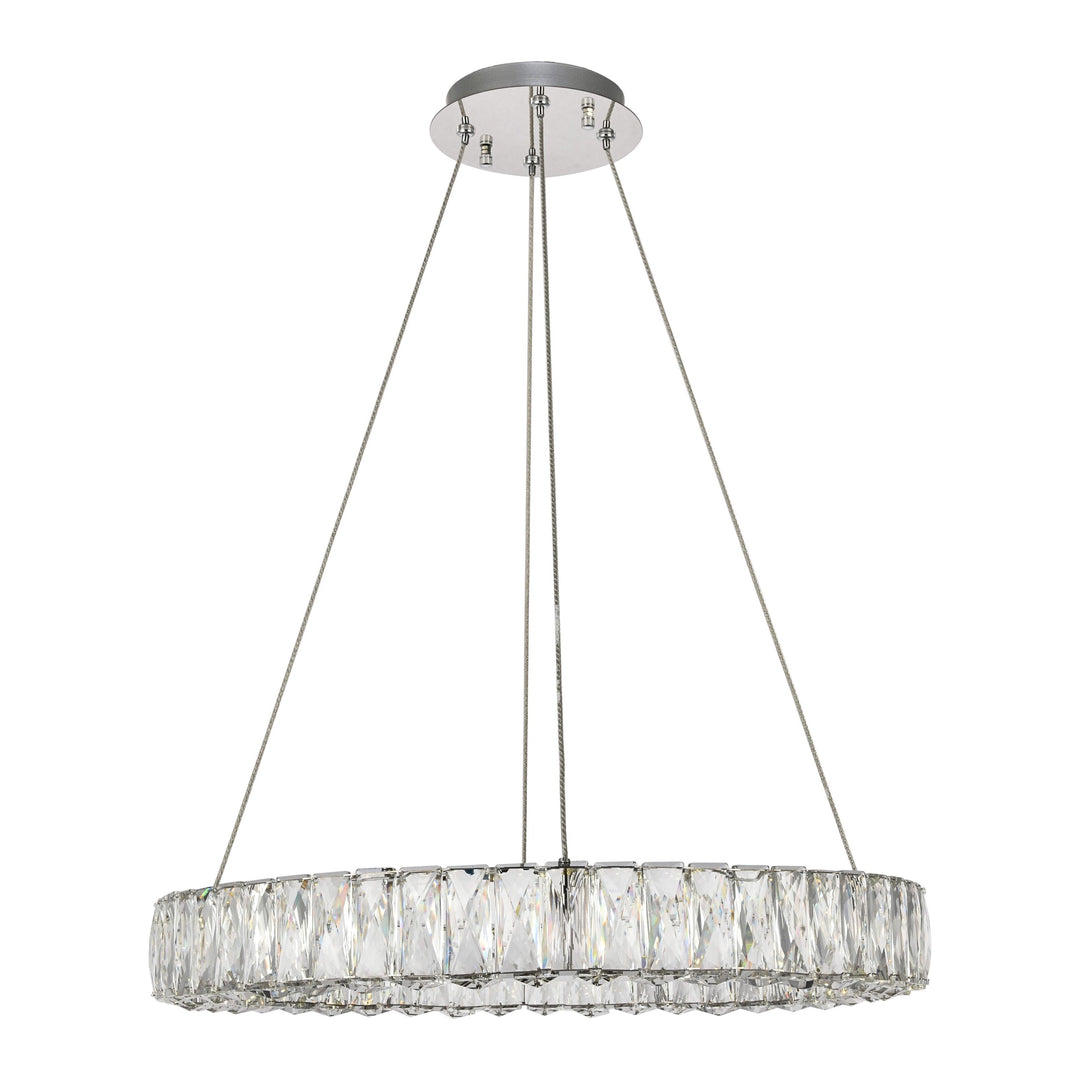 Monroe Crystal Chandelier (3503) in Chrome by Elegant