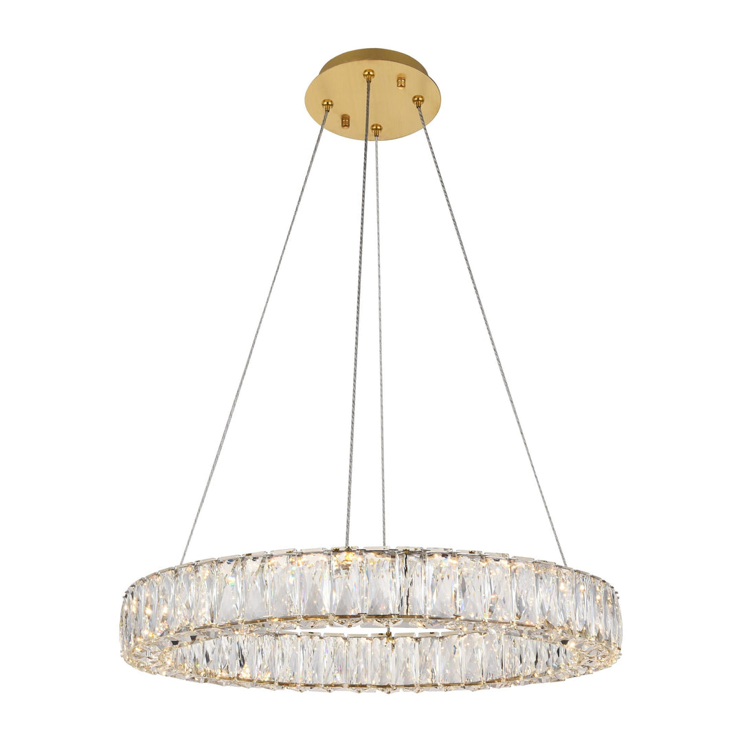 Monroe Crystal Chandelier (3503) in Gold by Elegant