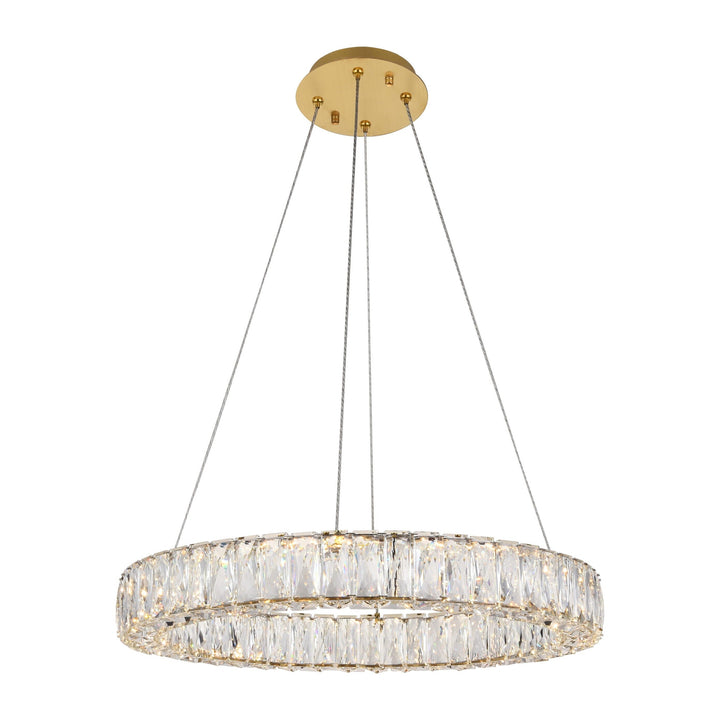Monroe Crystal Chandelier (3503) in Gold by Elegant