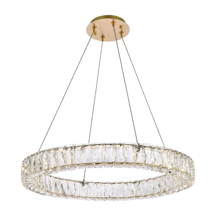Monroe Crystal Pendant in Gold by Elegant