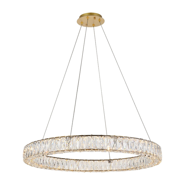 Monroe Crystal Chandelier (3503) in Gold by Elegant