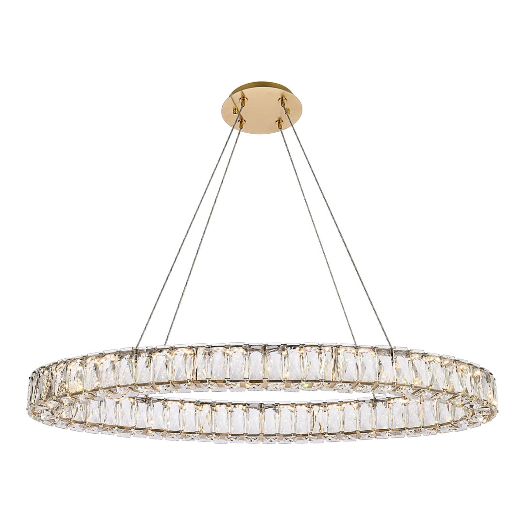 Monroe Crystal Pendant in Gold by Elegant