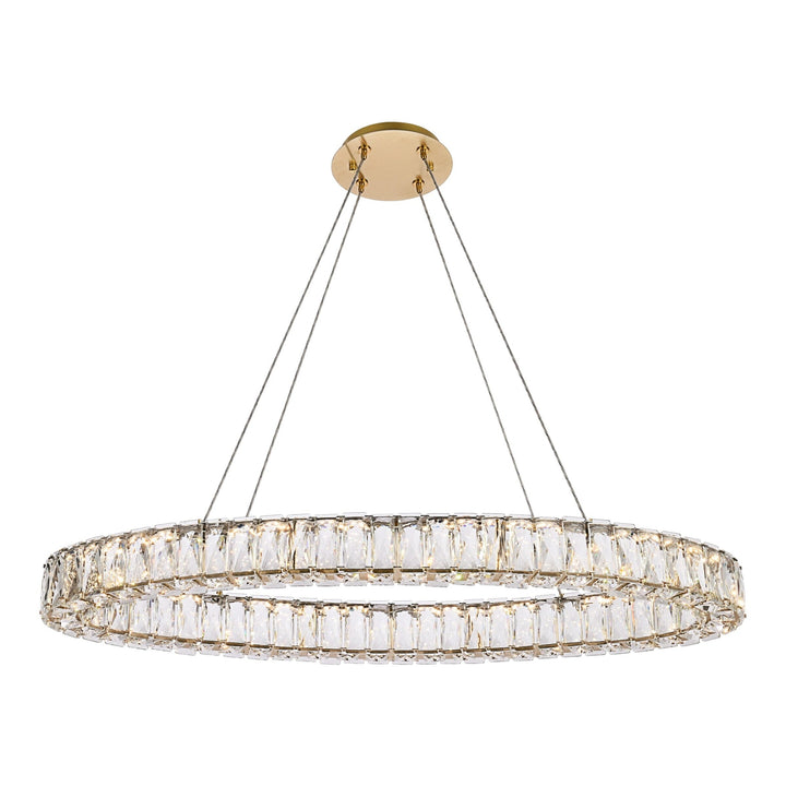 Monroe Crystal Pendant in Gold by Elegant