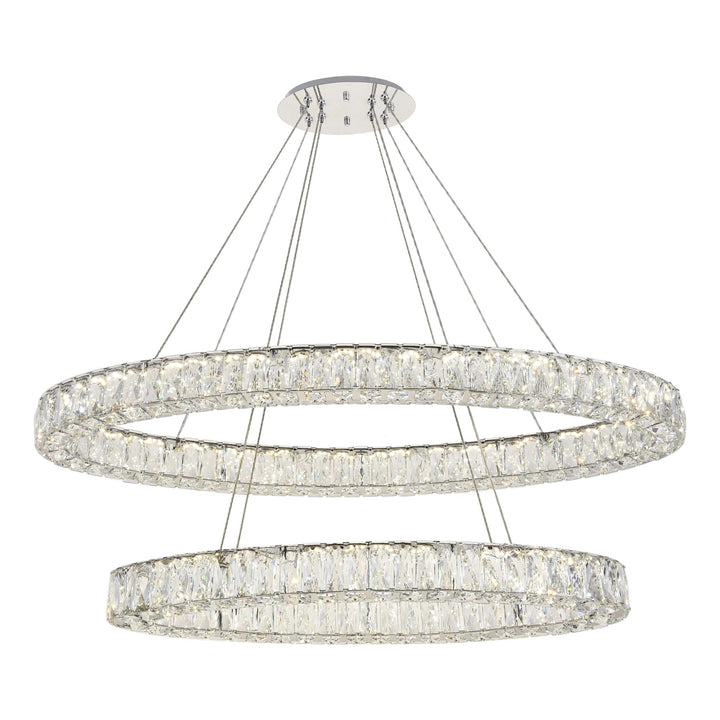 Monroe Crystal Chandelier (3503) in Chrome by Elegant