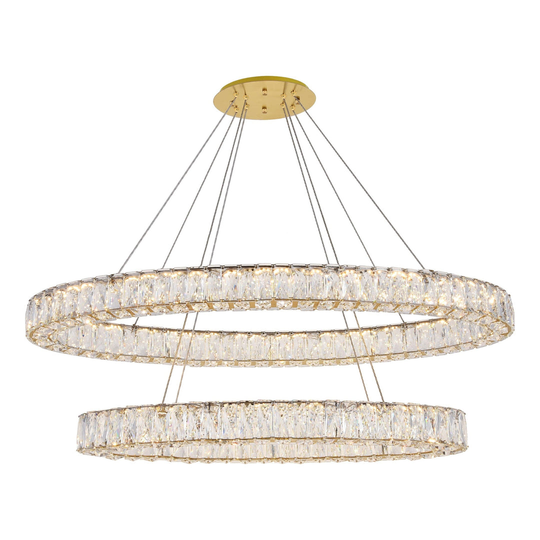 Monroe Crystal Chandelier (3503) in Gold by Elegant