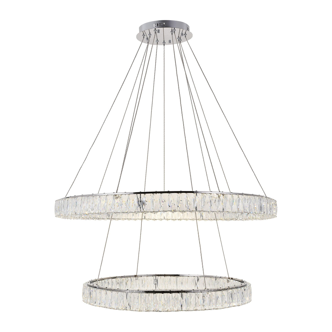 Monroe Crystal Chandelier (3503) in Chrome by Elegant