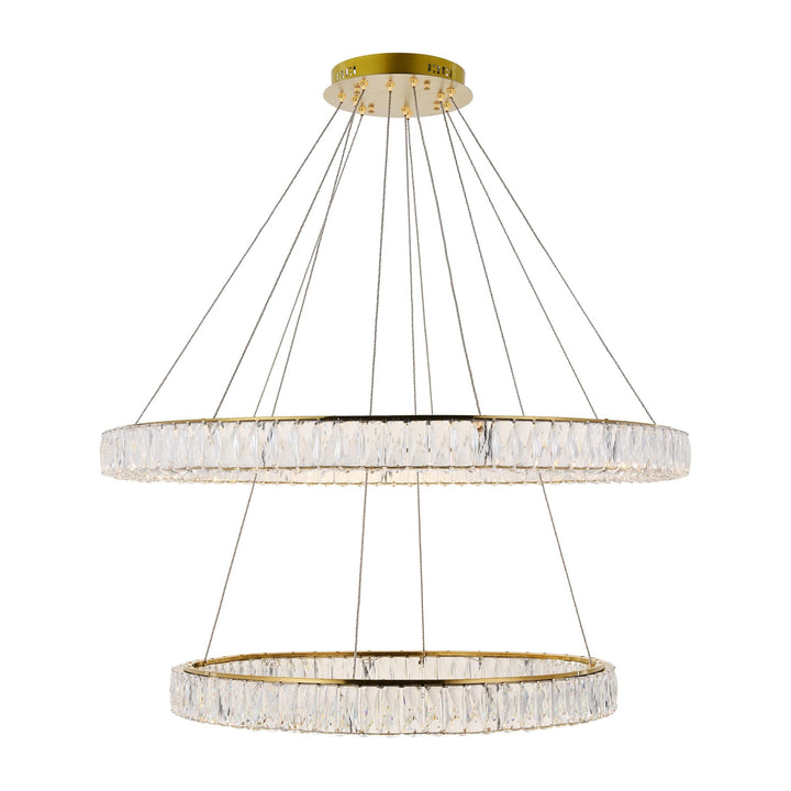 Monroe Crystal Chandelier (3503) in Gold by Elegant