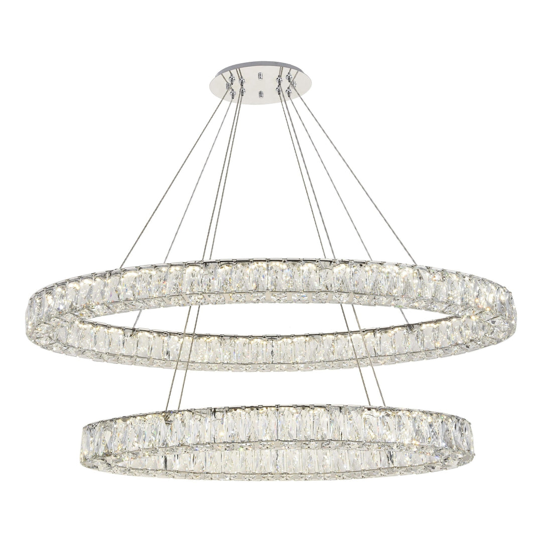 Monroe Crystal Chandelier (3503) in Chrome by Elegant