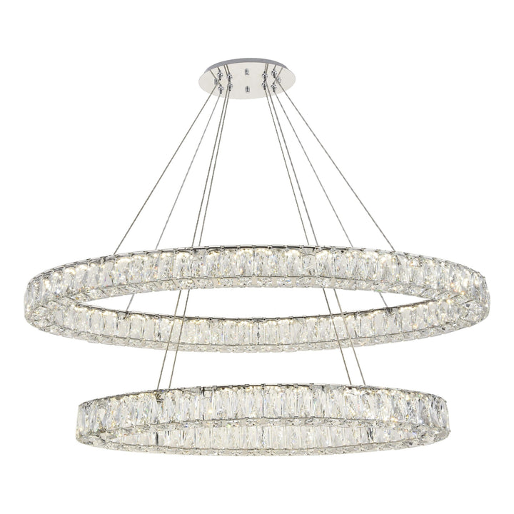 Monroe Crystal Chandelier (3503) in Chrome by Elegant
