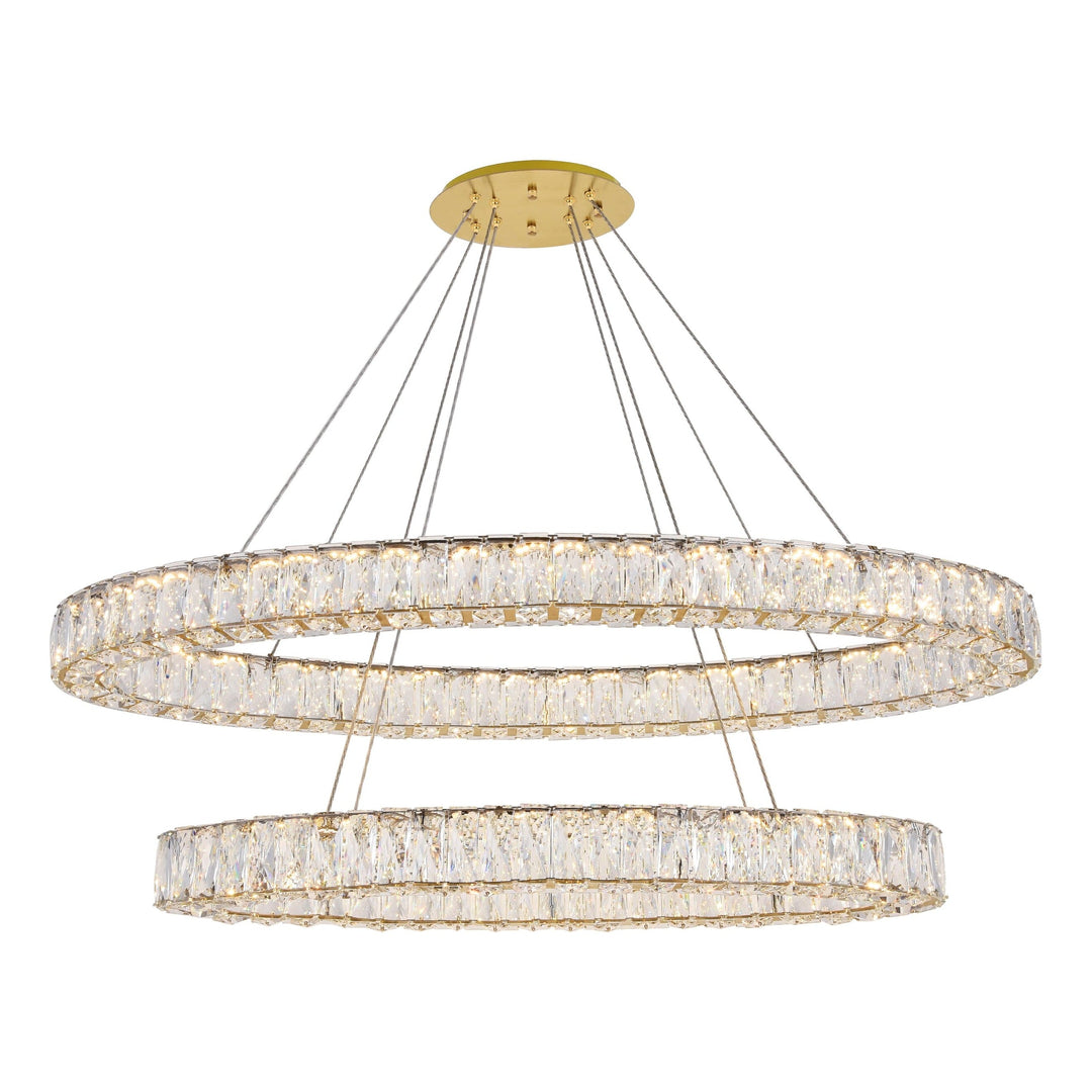Monroe Crystal Chandelier (3503) in Gold by Elegant