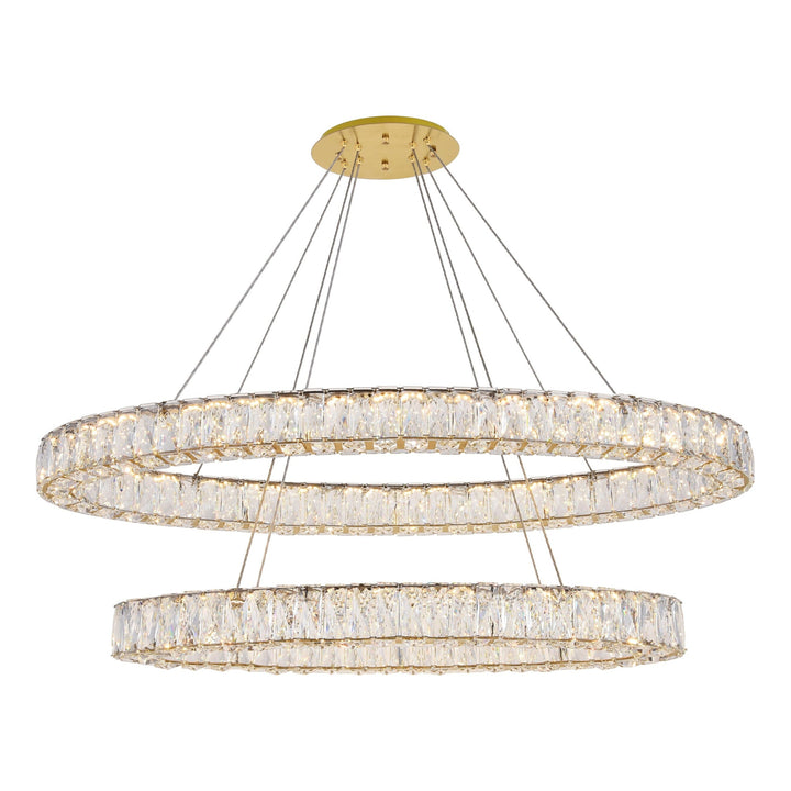 Monroe Crystal Chandelier (3503) in Gold by Elegant