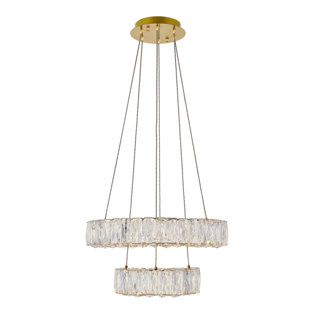 Monroe Crystal Pendant in Gold by Elegant