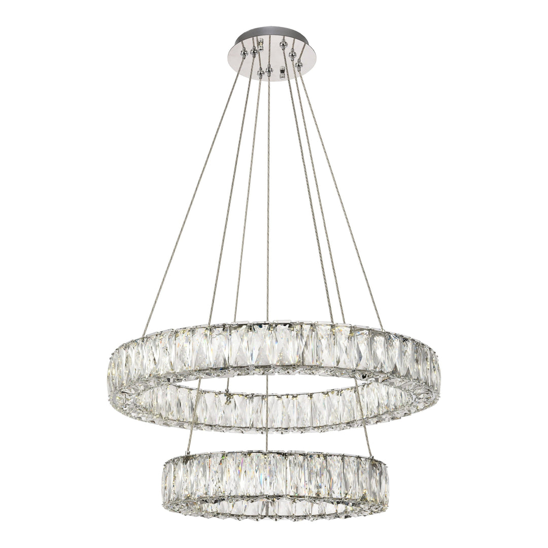 Monroe Crystal Chandelier (3503) in Chrome by Elegant